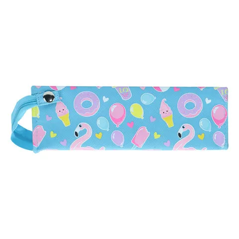 Smily Tray Pencil Case Light Blue